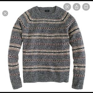 J.crew 100% lambswool glencoe fair Isle sweater L